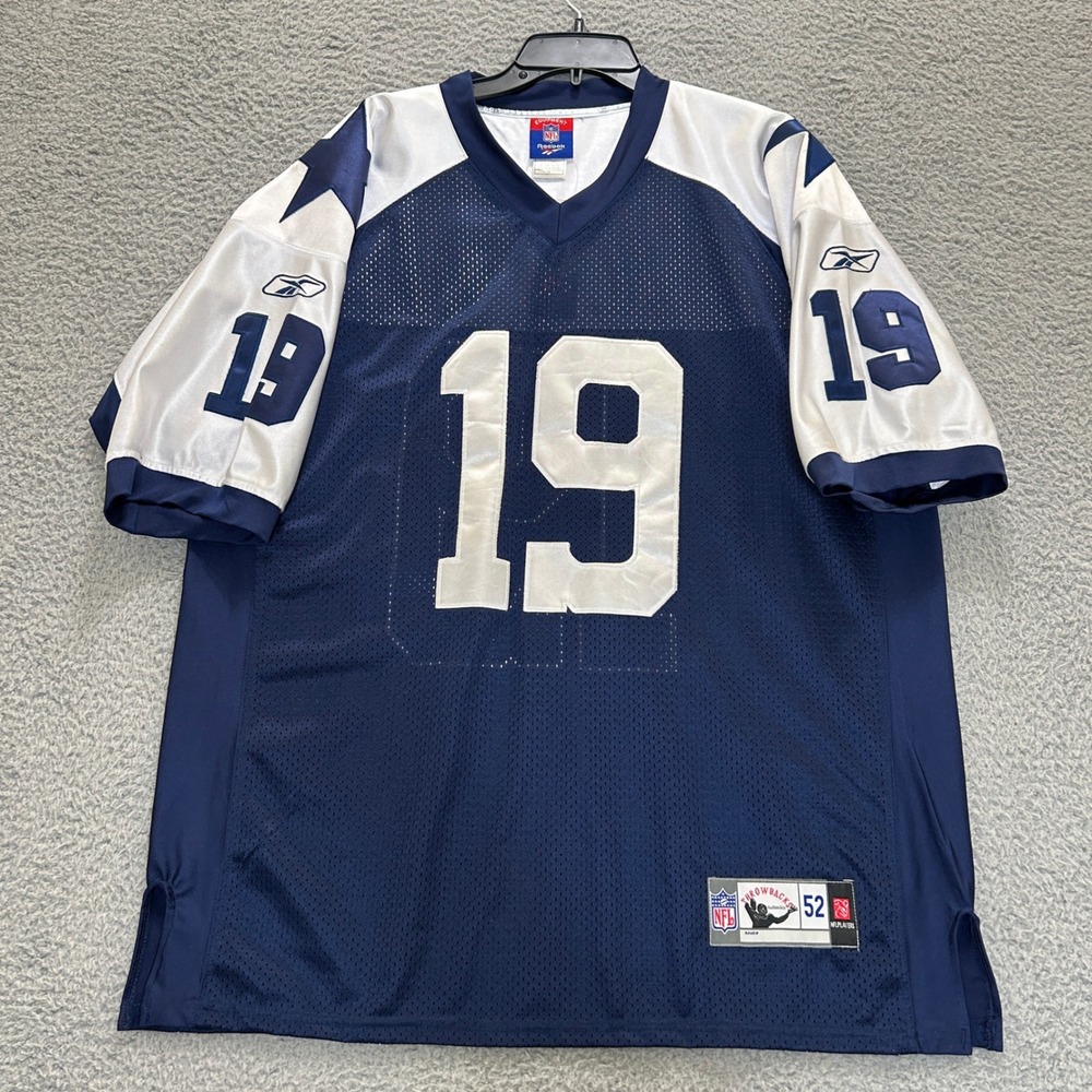 Miles Austin Dallas Cowboys #19‎ Jersey Men Size 52 Blue Reebok NFL On Field